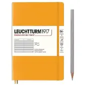 Leuchtturm Rising Sun, Softcover, Paperback (B6+), 123 p., ruled