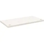 vidaXL Bureaublad 80x40x2,5 cm massief grenenhout wit