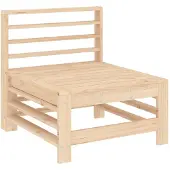 vidaXL 3-delige Loungeset massief grenenhout
