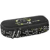 Paso Smiley Pennen Etui met Klep - Emoticon-ontwerp