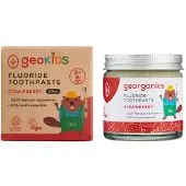 Georganics - Kids Fluoride Tandpasta - Aardbeismaak - fluoride - 60 ml