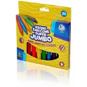 Astra SUPER JUMBO krijtjes, 8 kleuren, 14mm dik