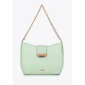 WITTCHEN Dames Crossbody Tas Geweven Groen Polypropyleen