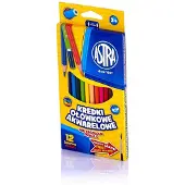 Astra papiernicze Aquarel Kleurpotloden Set - 12 Stuks met Penseel