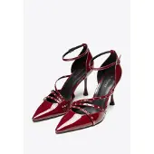 WITTCHEN - Dames Lakschoen Stiletto - Studs - Burgunder - Eco-leer