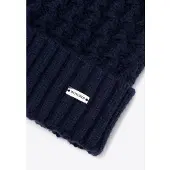 WITTCHEN - Vrouwenhoed - Fijne Weefstructuur - Pompon - Marineblauw