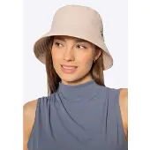WITTCHEN - Nylon Bucket Hat - Beige - Waterdicht - Verstelbare Pasvorm
