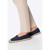 WITTCHEN - Heren Espadrilles - Gevlochten Neus - Marineblauw - Textiel