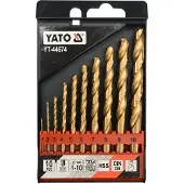 YATO HSS-TiN metaalboor set - - YT-44674 - 1–10 mm (10 stuks) - TiN coating - 135 hoek