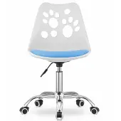 OEM RENO draaistoel - wit en blauw