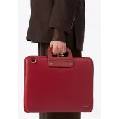 WITTCHEN Dames 15" Laptoptas, Rood, Bordeauxrood, Kunstleer