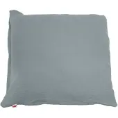 MULTITEX Donzige Kussensloop Muslin Donkergrijs 40x40cm met Rits
