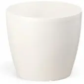 Lamela Crèmekleurige plastic pot met deksel, 15,5 cm, Magnolia