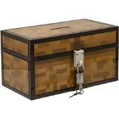 Paladone Minecraft spaarpot in kistvorm – met slot –