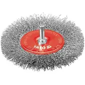 YATO YT-4758, Voorbereidingsborstel, 4500 omwentelingen per minuut, 10 cm, Rood, Roestvrij staal