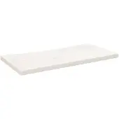 vidaXL Bureaublad 80x40x2,5 cm massief grenenhout wit