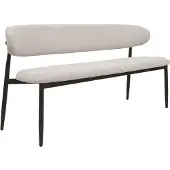 Giga Meubel Eetkamerbank Alexia Beige/Brons 180cm