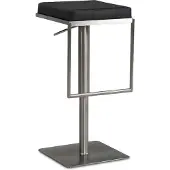 Wohnling Barkruk zwart kunstleer 91 cm - WL6.981