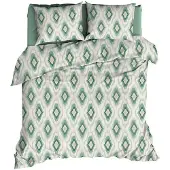 Romanette Dekbedovertrek Ottoman Green Katoen-260 x 200 / 220 cm | Extra Breed