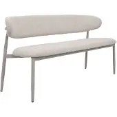 Giga Meubel Eetkamerbank Alexia Beige/Beige 160cm