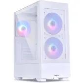 Lian Li Lancool 205, Midi-tower, computerbehuizing, wit, ATX, micro ATX, Mini-ITX, met zijpaneel van gehard glas, 16 cm