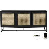 White Label Living Guiji Kast - Tv Meubel - Mat Wit - 120 x 40 x 50 cm
