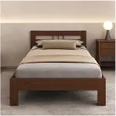 Idimex Massief houten eenpersoonsbed THEO, 90 x 200 cm, kastanje