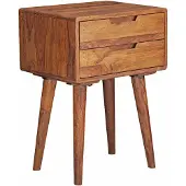 Wohnling Nachtkastje sheeshamhout bruin 47 cm