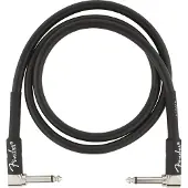 Fender instrumentkabel - 990820058 - 3ft zwart met 2 haakse pluggen