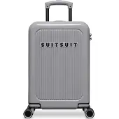 Suitsuit Handbagage Koffer 55x35x20 cm - Koffer - Trolley Handbagage - TSA Slot - Reiskoffer - 27L - Caretta - Titanium Grey