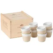 Costa Nova Espresso Kopjes Grespresso Nature 80 ml - 8 stuks - Gift box