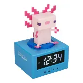 Paladone Minecraft Axolotl Icon Alarm Clock – Officieel Gelicentieerde Digitale Wekker met Nachtlampfunctie, Batterijvoeding-