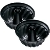 Zenker Set van 2 Kouglofvormen 22 cm Black Metallic