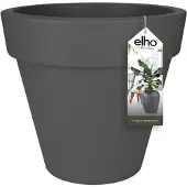 Elho Pure Round 40 Antraciet Zwart Bloempot Pot