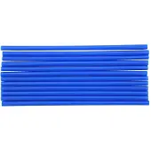 Fackelmann Set van 12 blauwe plastic rietjes 23 cm Bar Concept