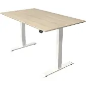 Kerkmann Büromöbelfabrik Move 1 Zit-sta-bureau Rechthoekig Ahorn T-Voet 1.400 (B) x 800 (D) x 1.230 (H) mm Melamine, staal