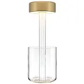 Maytoni LED-tafellamp AI Collaboration, dimbaar, helder / transparant, Woon-/ Eetkamer, Glas, Modern, LED tafellamp
