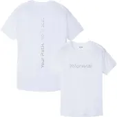 Nnormal - Dames wandel- en bergkleding - Race T-Shirt 02 W White voor Dames van Gerecycled Polyester - Maat S - Wit