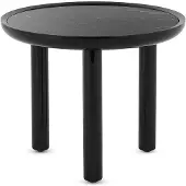 Kartell K-Top Tafel Ø 60 cm x H 50 cm | Black Marquina|Black