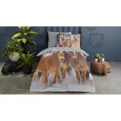 Good Morning kinderdekbedovertrek pony's - flanel