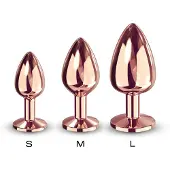 Dorcel Diamond Plug S - aluminium anale plug - klein (roségoud)