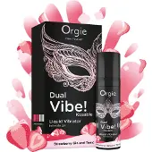 Orgie Dual Vibe - unisex vloeibare vibrator - Aardbei - Gin Tonic (15 ml)