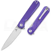 Bestechman Flick - Satin + Stonewash - G10 vouwmes, paars