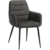 MX Sofa Eetkamerstoel Bailey - Microvezel - Antraciet - MxSofa