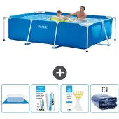 Intex Zwembad Rectangular Frame 260x160x65 cm - Inclusief accessoires