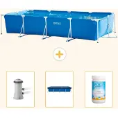 Intex Rechthoekig framezwembad - 450x220x84 cm - 4-delig - SCB75