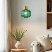 LumenXL Hanglamp Inya met groen glas
