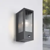 LumenXL Wandlamp Amiens van glas met geribbeld detail