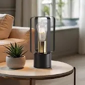 LumenXL Industriële tafellamp met zwart metaal - Toscane