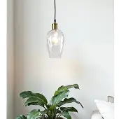 LumenXL 1-lichts hanglamp Verona - amber glas met bolling